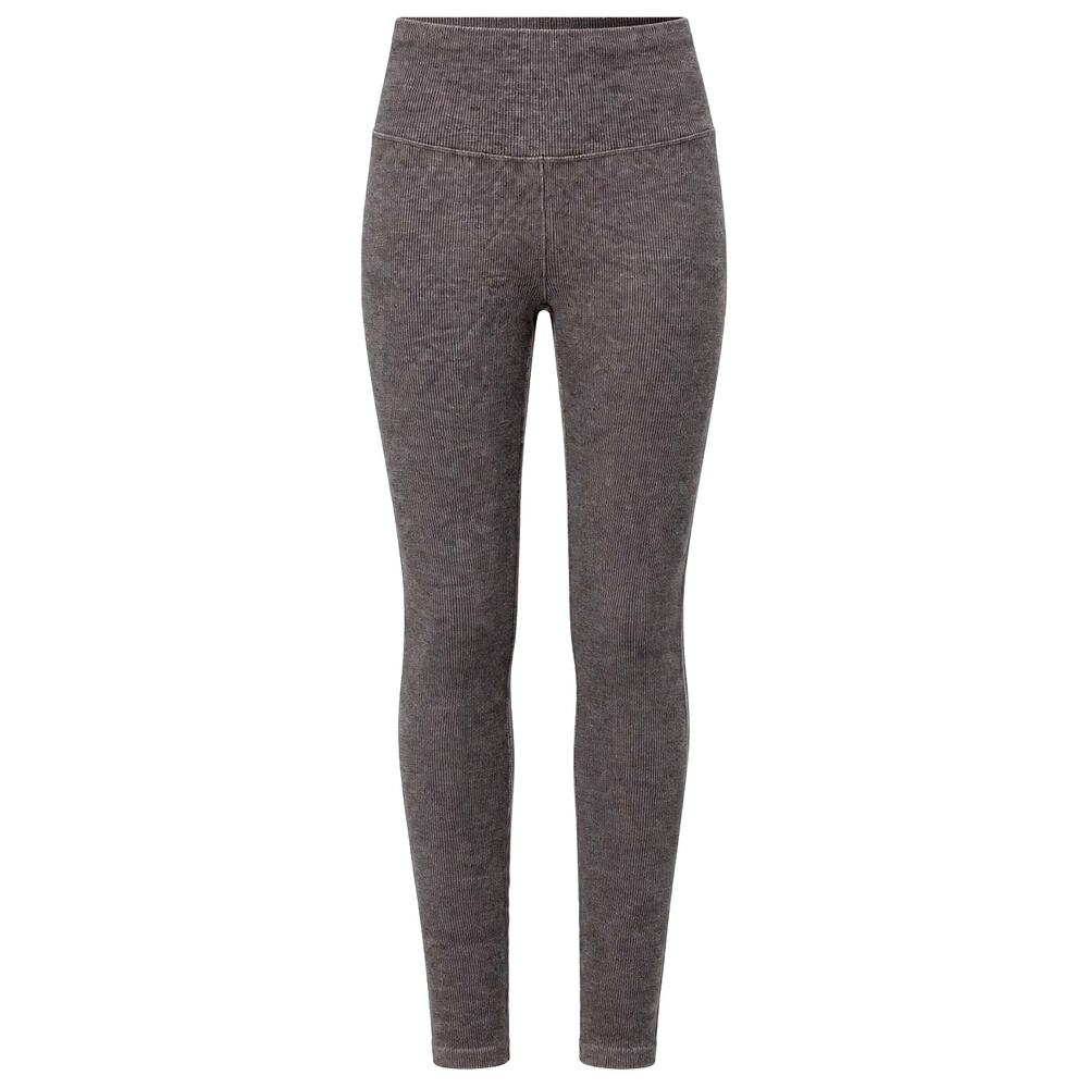 Alo Yoga Seamless High-Waist Two Tone Rib Legging Dark Misty Grey Retail $128